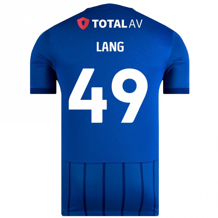 Niño Fútbol Camiseta Callum Lang #49 Azul 1ª Equipación 2024/25 Argentina