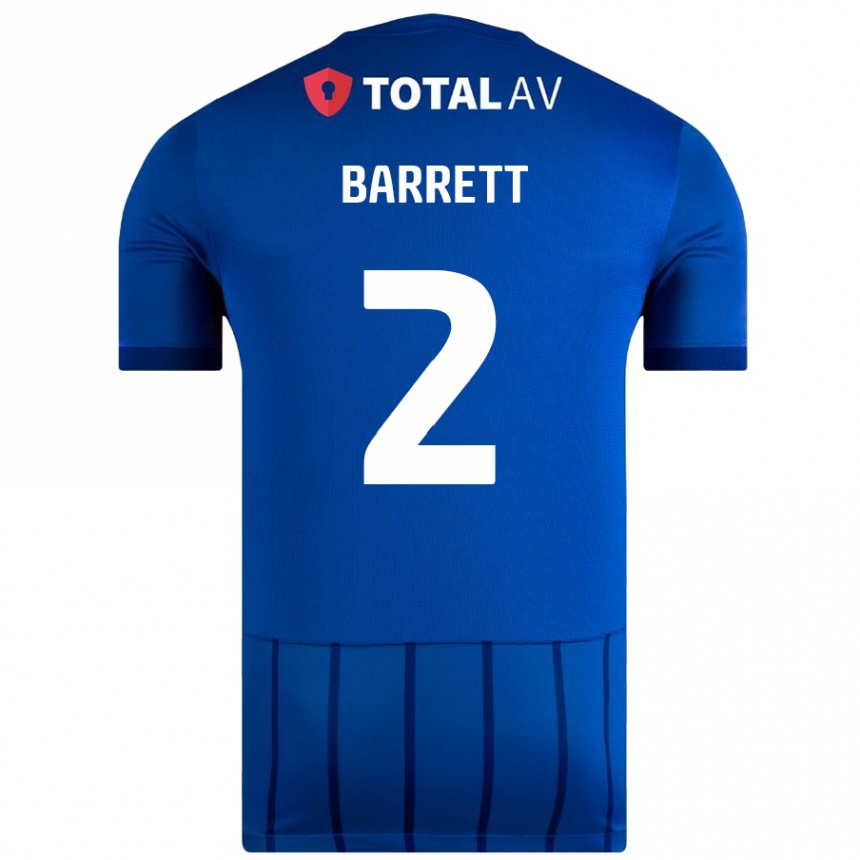 Niño Fútbol Camiseta Nicole Barrett #2 Azul 1ª Equipación 2024/25 Argentina