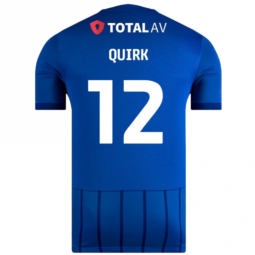 Niño Fútbol Camiseta Sophie Quirk #12 Azul 1ª Equipación 2024/25 Argentina