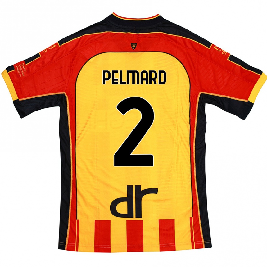 Niño Fútbol Camiseta Andy Pelmard #2 Amarillo Rojo 1ª Equipación 2024/25 Argentina