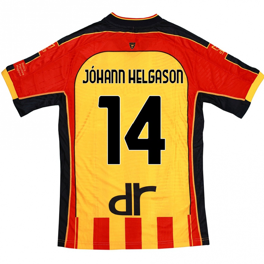 Niño Fútbol Camiseta Thórir Jóhann Helgason #14 Amarillo Rojo 1ª Equipación 2024/25 Argentina