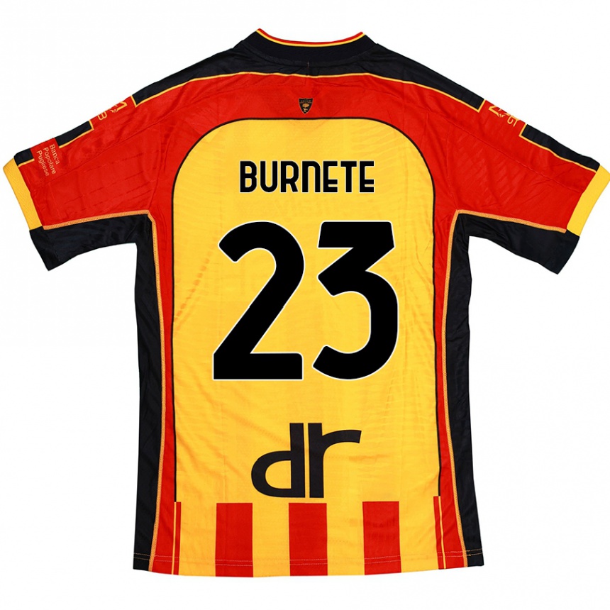 Niño Fútbol Camiseta Rareș Burnete #23 Amarillo Rojo 1ª Equipación 2024/25 Argentina