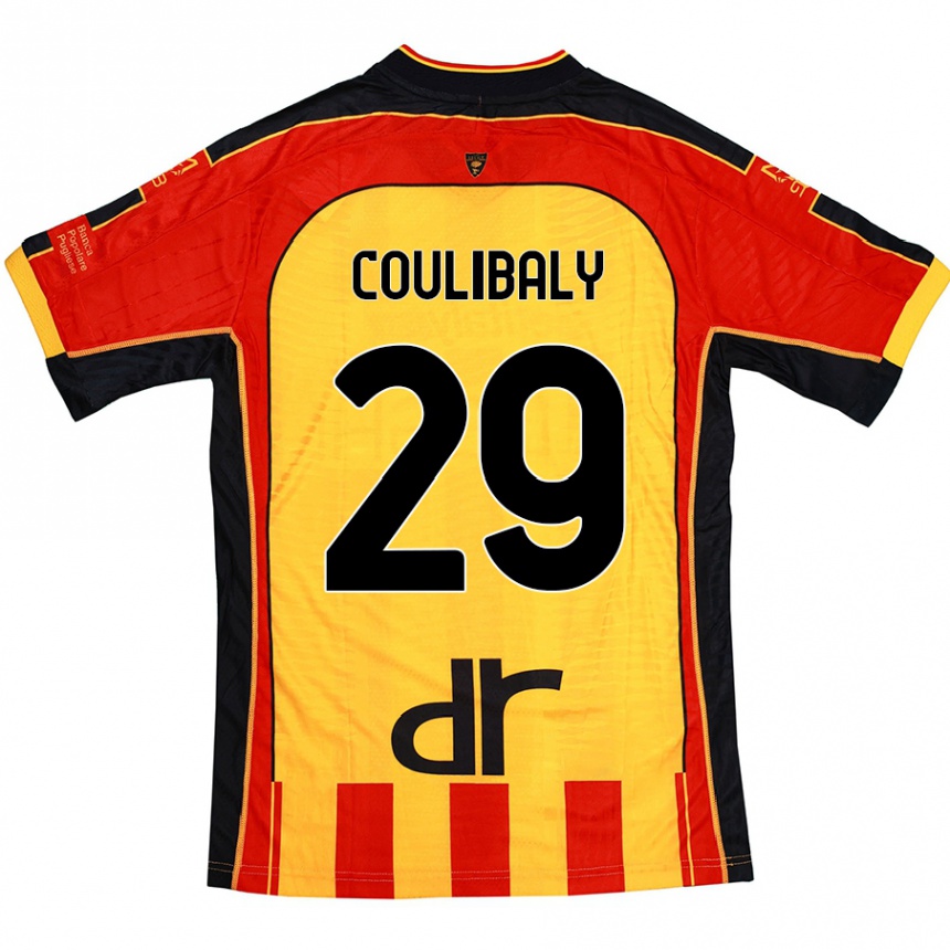 Niño Fútbol Camiseta Lassana Coulibaly #29 Amarillo Rojo 1ª Equipación 2024/25 Argentina