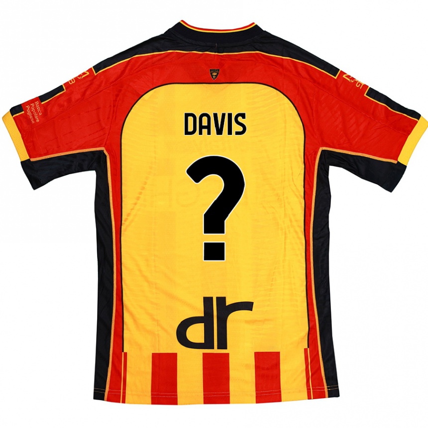 Niño Fútbol Camiseta Sammi Davis #0 Amarillo Rojo 1ª Equipación 2024/25 Argentina