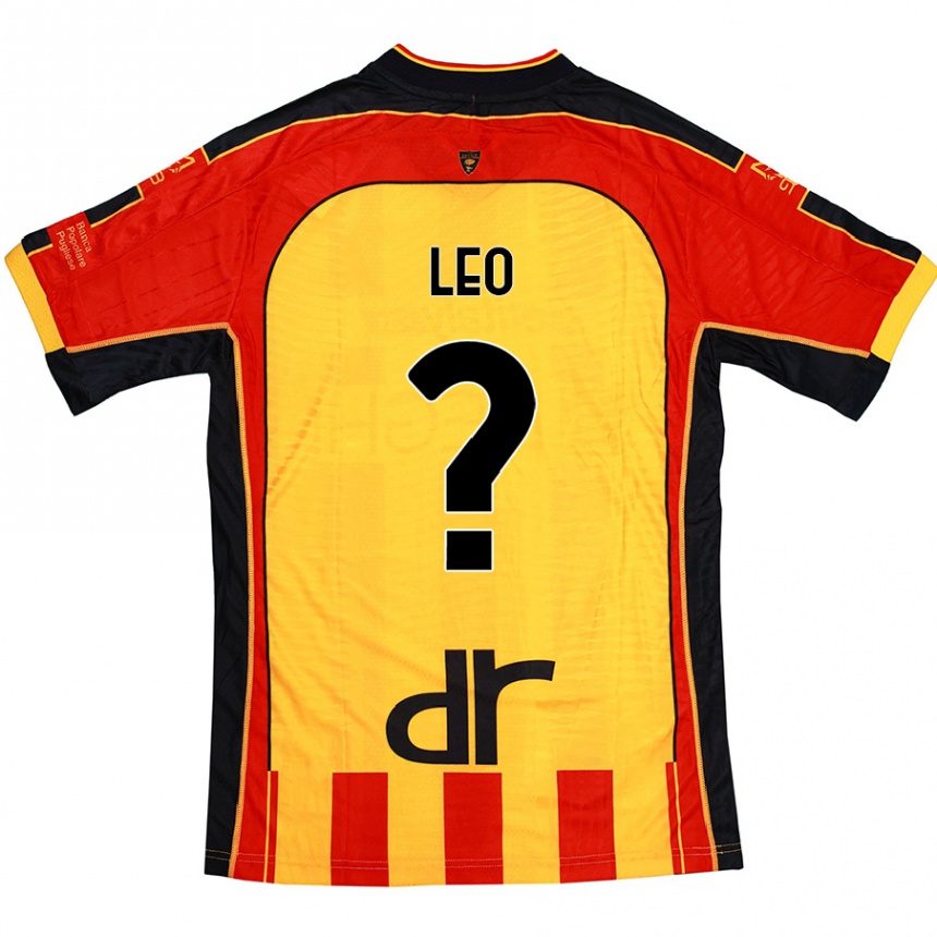 Niño Fútbol Camiseta Giulio Leo #0 Amarillo Rojo 1ª Equipación 2024/25 Argentina