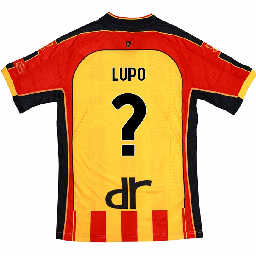 Niño Fútbol Camiseta Christian Lupo #0 Amarillo Rojo 1ª Equipación 2024/25 Argentina