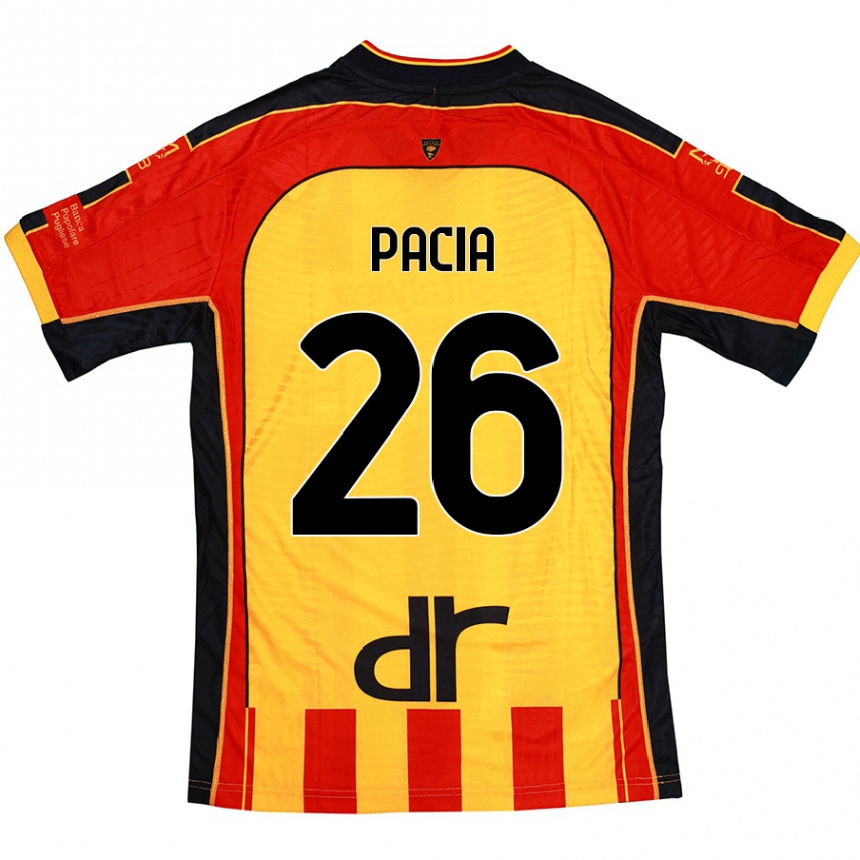 Niño Fútbol Camiseta Fabiano Pacia #26 Amarillo Rojo 1ª Equipación 2024/25 Argentina