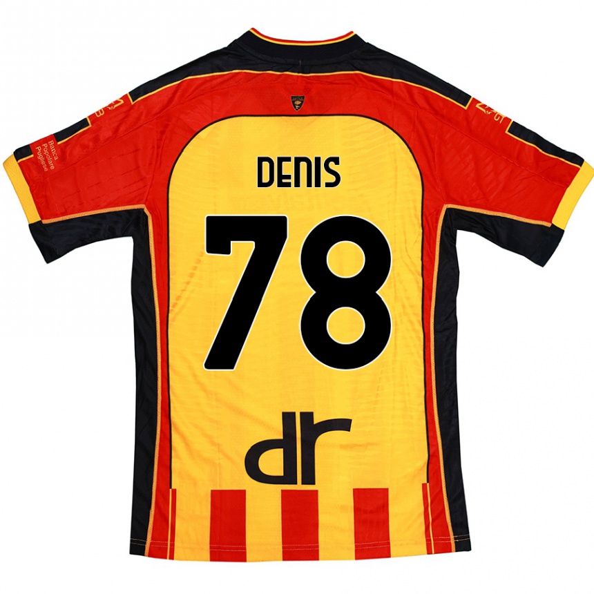 Niño Fútbol Camiseta Max Denis #78 Amarillo Rojo 1ª Equipación 2024/25 Argentina