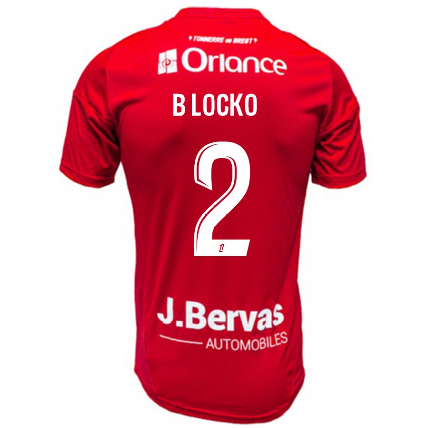 Niño Fútbol Camiseta Bradley Locko #2 Rojo Blanco 1ª Equipación 2024/25 Argentina