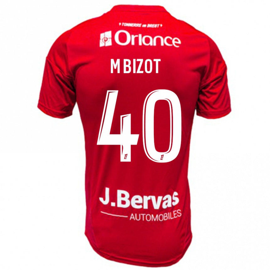 Niño Fútbol Camiseta Marco Bizot #40 Rojo Blanco 1ª Equipación 2024/25 Argentina