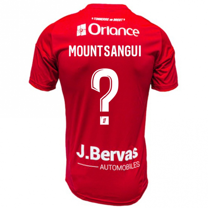 Niño Fútbol Camiseta Warren Mountsangui #0 Rojo Blanco 1ª Equipación 2024/25 Argentina