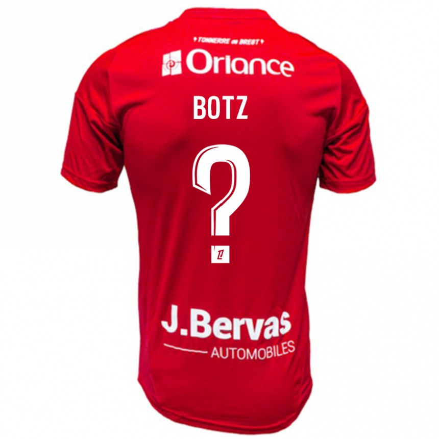 Niño Fútbol Camiseta Léo Botz #0 Rojo Blanco 1ª Equipación 2024/25 Argentina