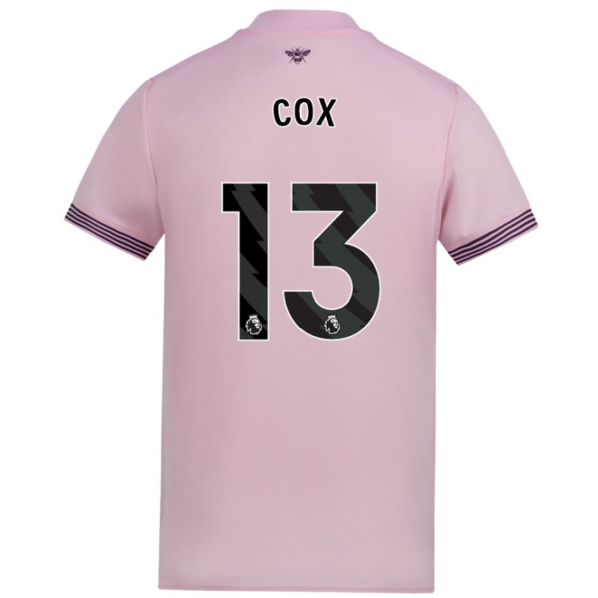 Niño Fútbol Camiseta Matthew Cox #13 Rosa 2ª Equipación 2024/25 Argentina