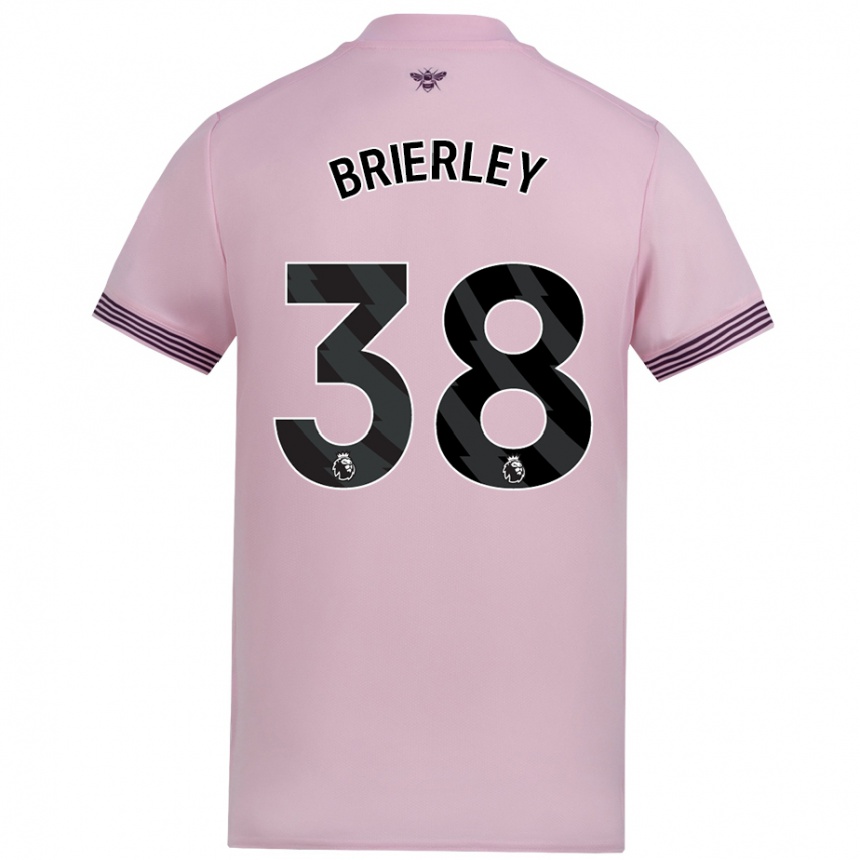 Niño Fútbol Camiseta Ethan Brierley #38 Rosa 2ª Equipación 2024/25 Argentina