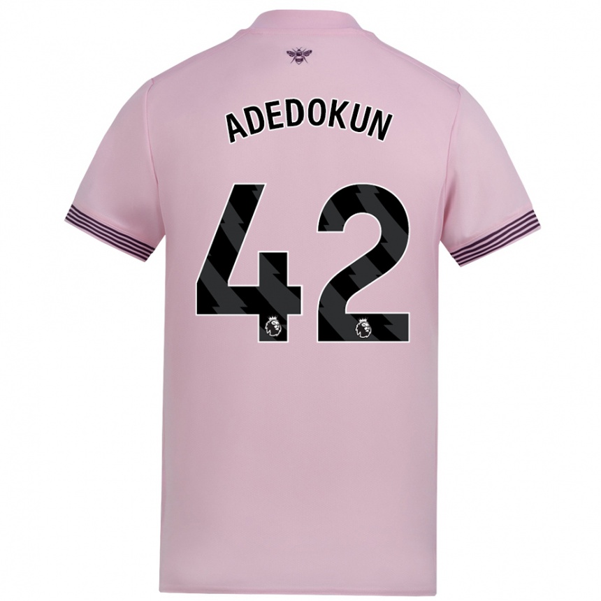 Niño Fútbol Camiseta Val Adedokun #42 Rosa 2ª Equipación 2024/25 Argentina