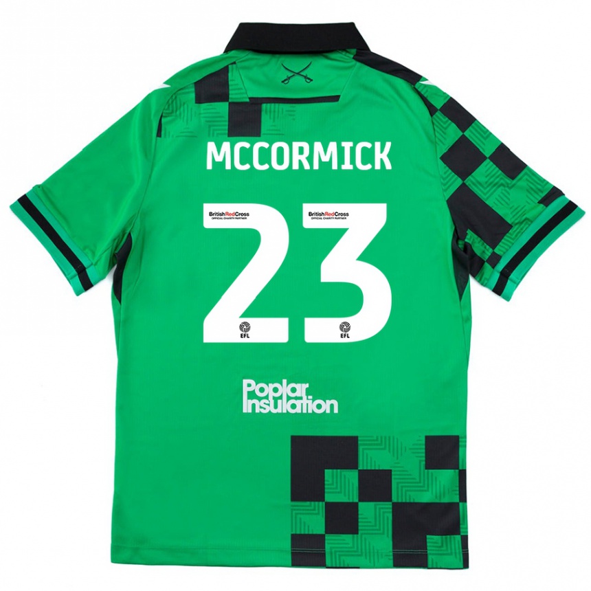 Niño Fútbol Camiseta Luke Mccormick #23 Verde Negro 2ª Equipación 2024/25 Argentina