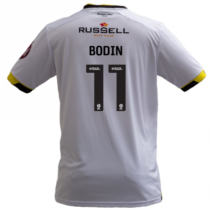 Niño Fútbol Camiseta Billy Bodin #11 Blanco 2ª Equipación 2024/25 Argentina