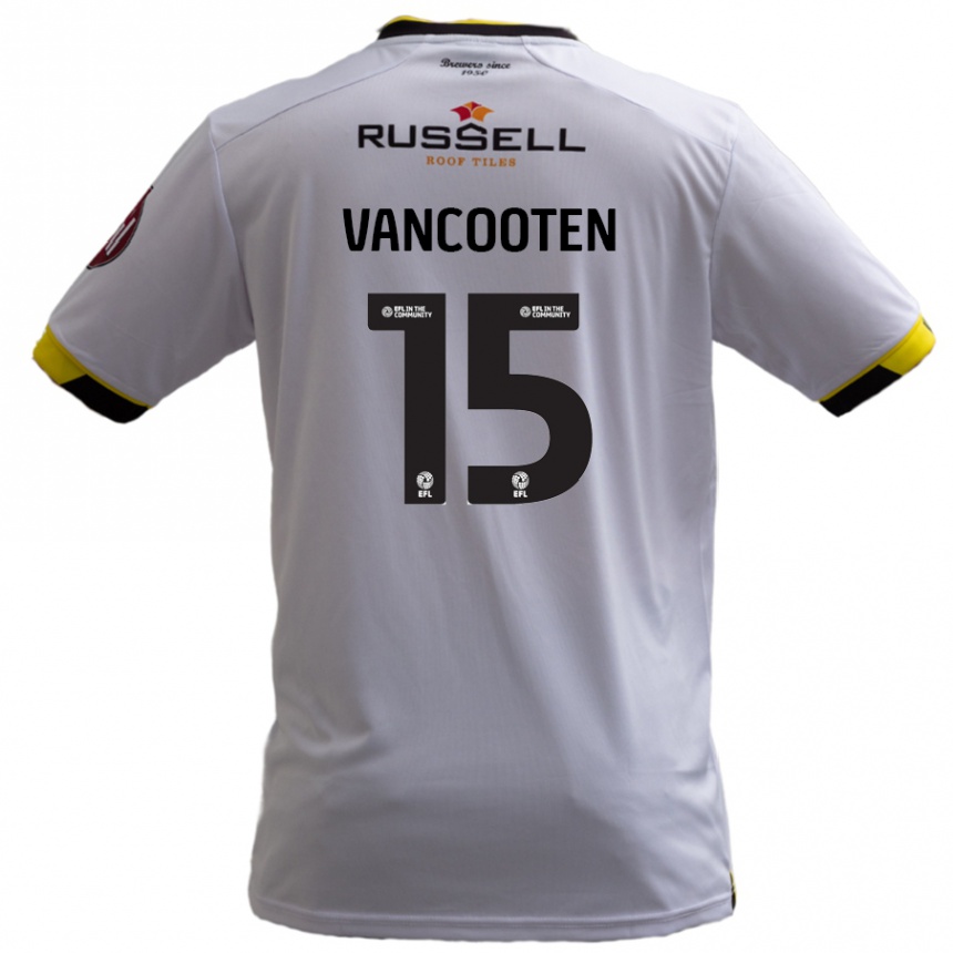 Niño Fútbol Camiseta Terence Vancooten #15 Blanco 2ª Equipación 2024/25 Argentina