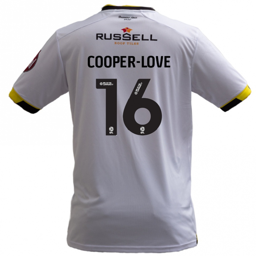 Niño Fútbol Camiseta Jack Cooper-Love #16 Blanco 2ª Equipación 2024/25 Argentina