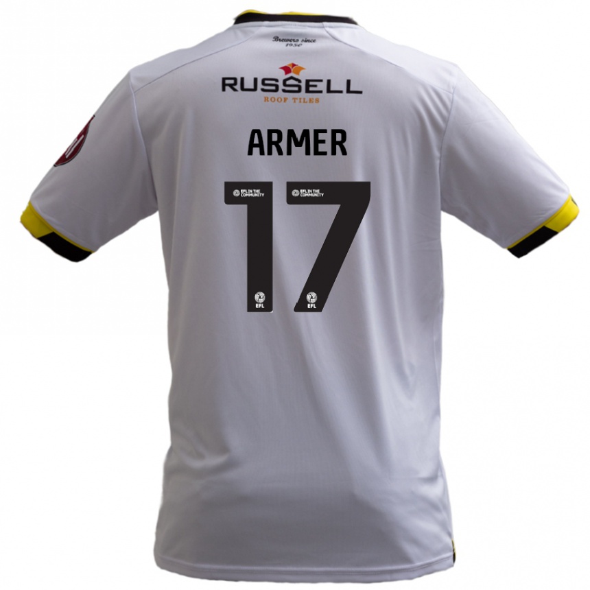 Niño Fútbol Camiseta Jack Armer #17 Blanco 2ª Equipación 2024/25 Argentina