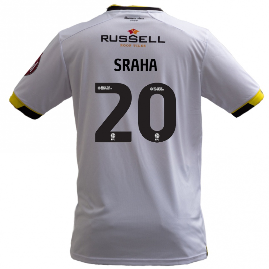 Niño Fútbol Camiseta Jason Sraha #20 Blanco 2ª Equipación 2024/25 Argentina