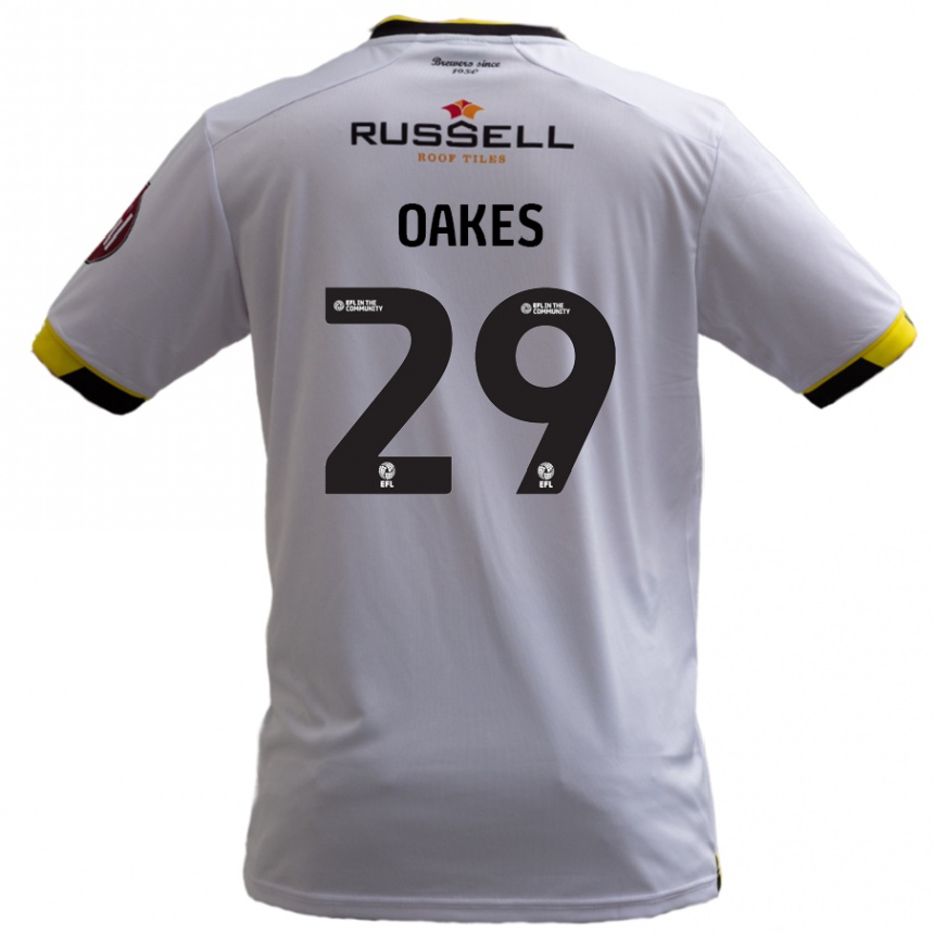 Niño Fútbol Camiseta Toby Oakes #29 Blanco 2ª Equipación 2024/25 Argentina