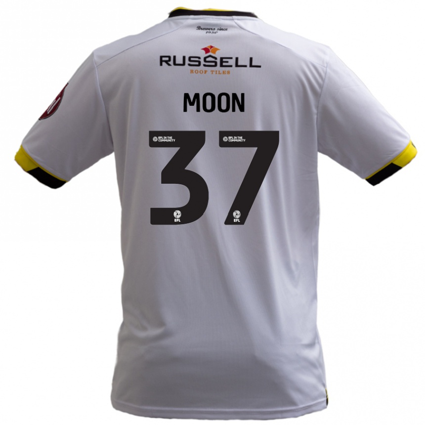 Niño Fútbol Camiseta Jasper Moon #37 Blanco 2ª Equipación 2024/25 Argentina