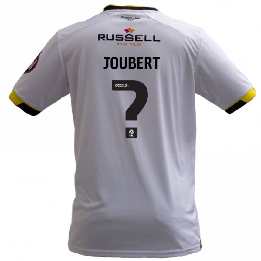 Niño Fútbol Camiseta Lucas Joubert #0 Blanco 2ª Equipación 2024/25 Argentina