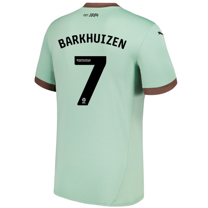 Niño Fútbol Camiseta Tom Barkhuizen #7 Verde Pálido 2ª Equipación 2024/25 Argentina