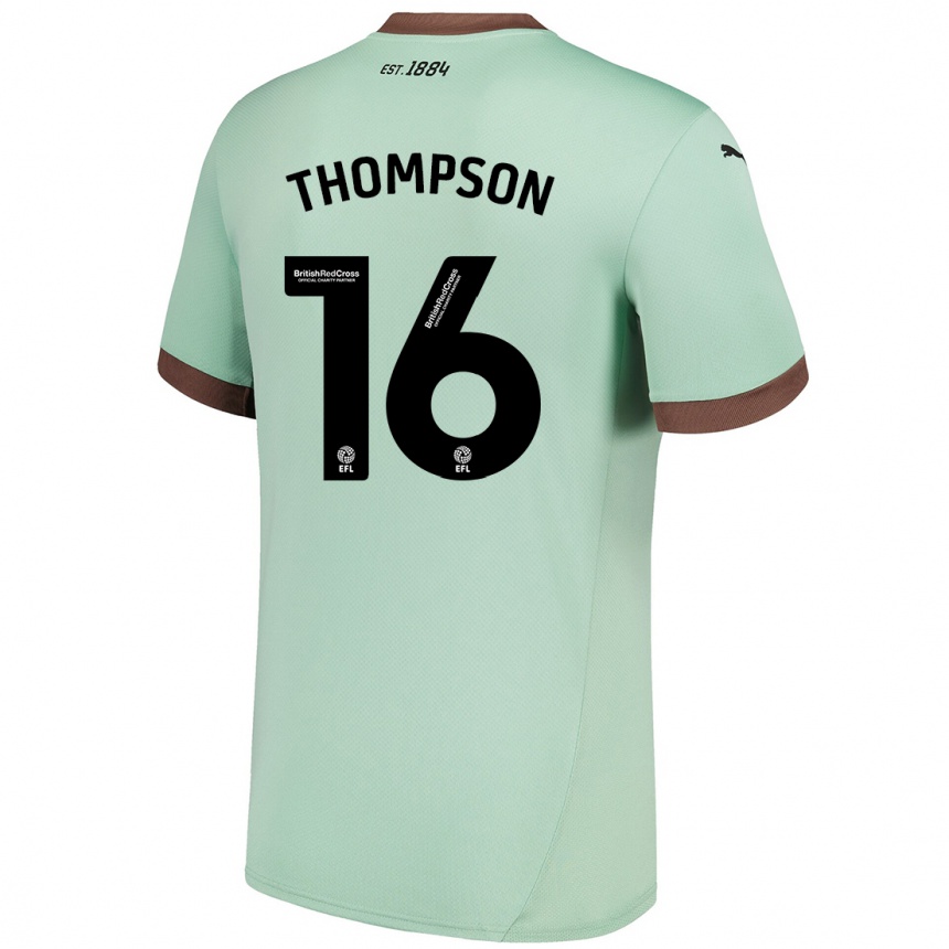 Niño Fútbol Camiseta Liam Thompson #16 Verde Pálido 2ª Equipación 2024/25 Argentina