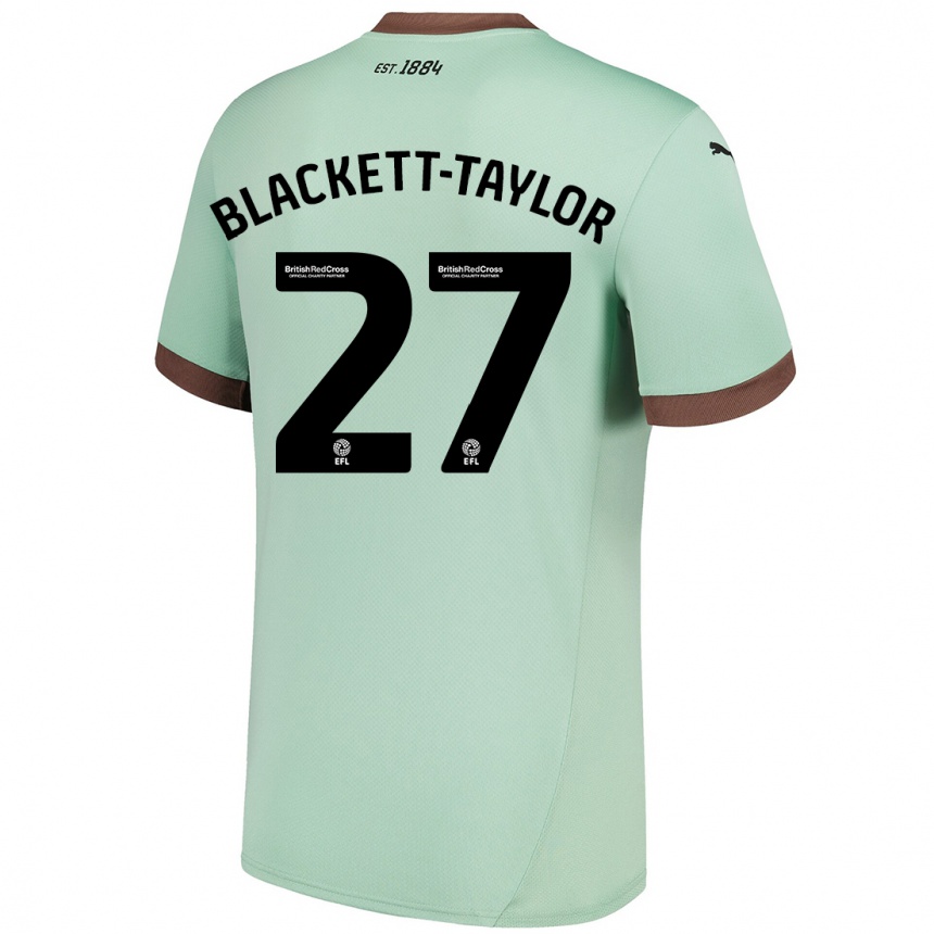 Niño Fútbol Camiseta Corey Blackett-Taylor #27 Verde Pálido 2ª Equipación 2024/25 Argentina