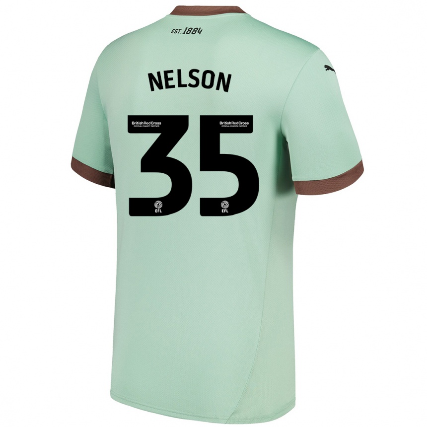 Niño Fútbol Camiseta Curtis Nelson #35 Verde Pálido 2ª Equipación 2024/25 Argentina