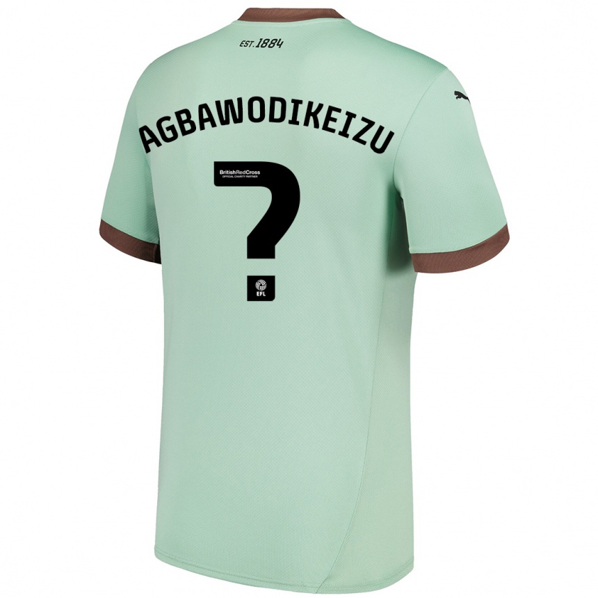 Niño Fútbol Camiseta Charles Ebuka Agbawodikeizu #0 Verde Pálido 2ª Equipación 2024/25 Argentina