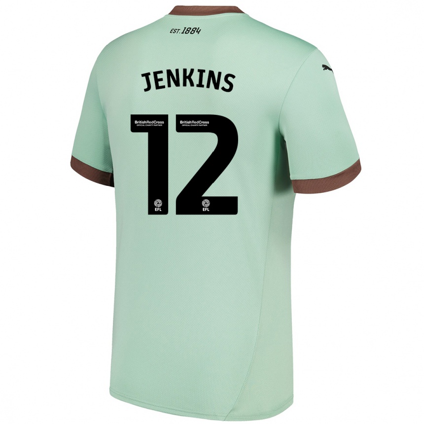 Niño Fútbol Camiseta Camille Jenkins #12 Verde Pálido 2ª Equipación 2024/25 Argentina