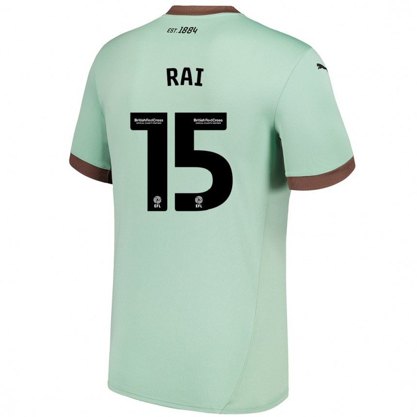 Niño Fútbol Camiseta Kira Rai #15 Verde Pálido 2ª Equipación 2024/25 Argentina