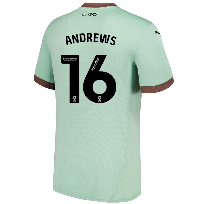 Niño Fútbol Camiseta Marli Rhodes-Andrews #16 Verde Pálido 2ª Equipación 2024/25 Argentina