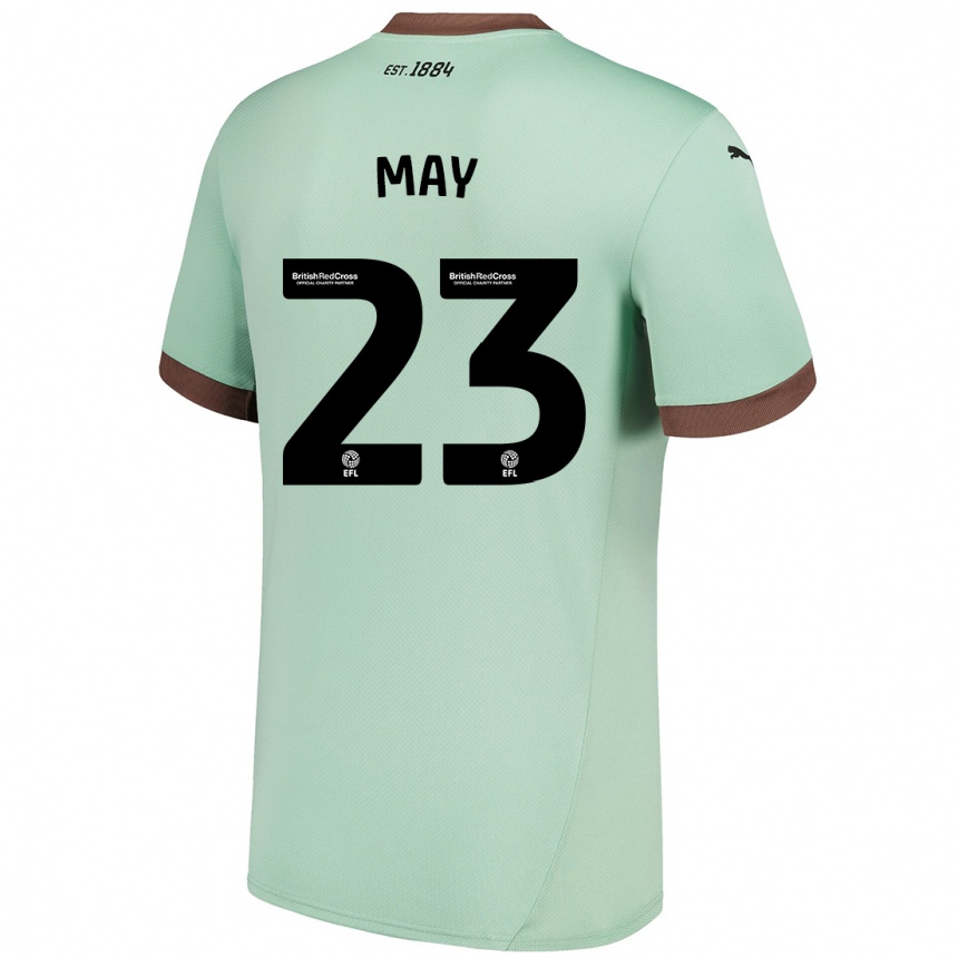 Niño Fútbol Camiseta Rebecca May #23 Verde Pálido 2ª Equipación 2024/25 Argentina