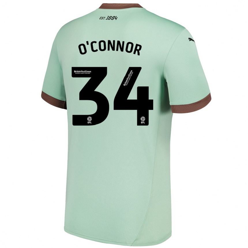 Niño Fútbol Camiseta Dolcie O'connor #34 Verde Pálido 2ª Equipación 2024/25 Argentina