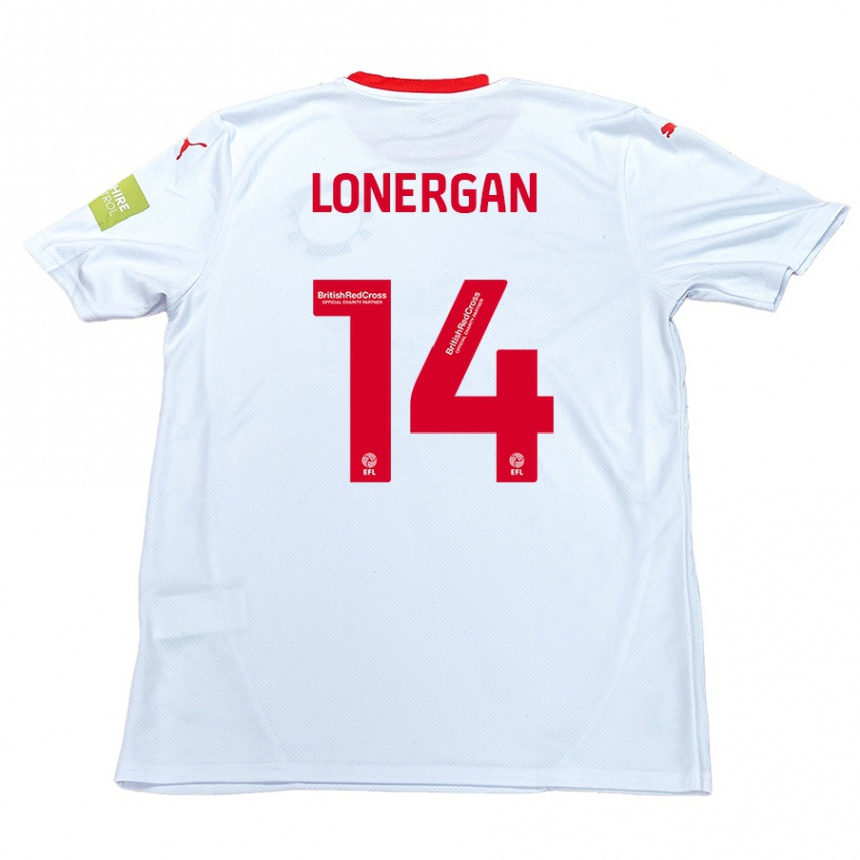 Niño Fútbol Camiseta Tommy Lonergan #14 Blanco 2ª Equipación 2024/25 Argentina