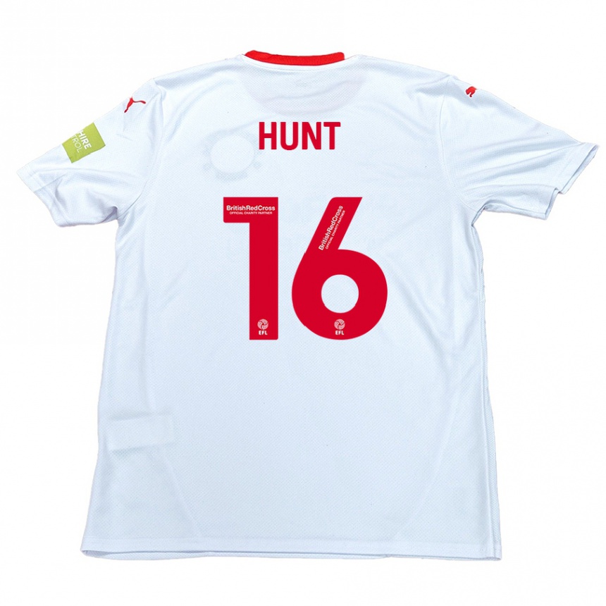 Niño Fútbol Camiseta Mackenzie Hunt #16 Blanco 2ª Equipación 2024/25 Argentina