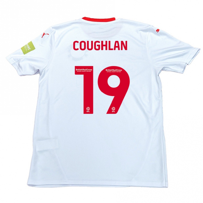 Niño Fútbol Camiseta Ronan Coughlan #19 Blanco 2ª Equipación 2024/25 Argentina