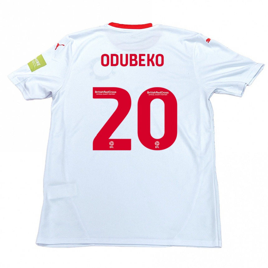 Niño Fútbol Camiseta Mipo Odubeko #20 Blanco 2ª Equipación 2024/25 Argentina