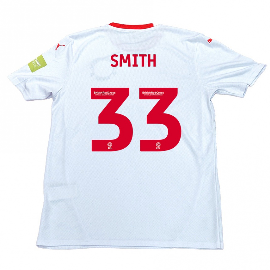 Niño Fútbol Camiseta Pele Smith #33 Blanco 2ª Equipación 2024/25 Argentina