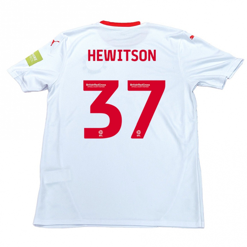 Niño Fútbol Camiseta Luke Hewitson #37 Blanco 2ª Equipación 2024/25 Argentina