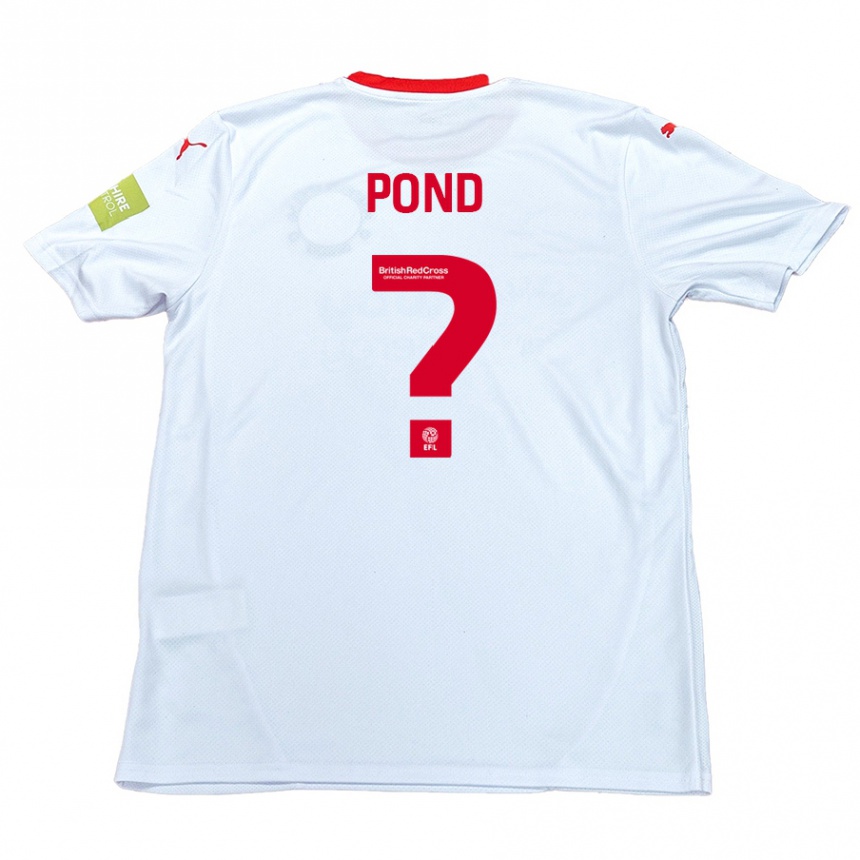 Niño Fútbol Camiseta Nathan Pond #0 Blanco 2ª Equipación 2024/25 Argentina