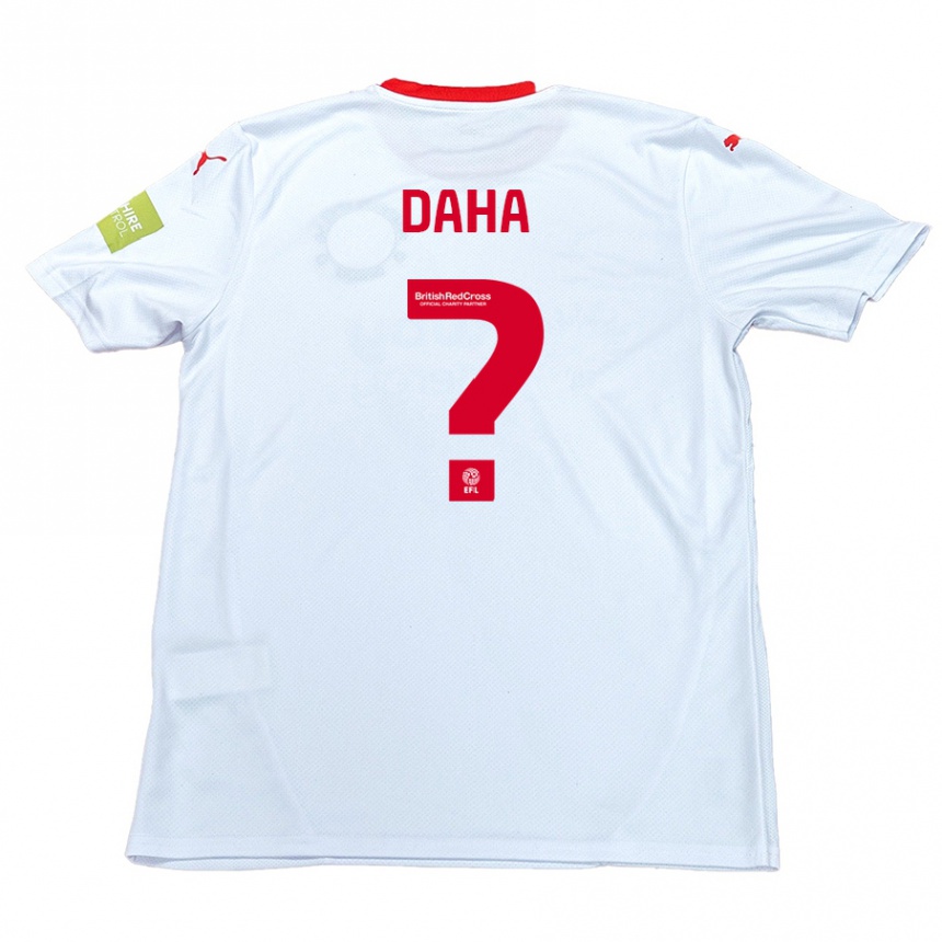 Niño Fútbol Camiseta Hermann Daha #0 Blanco 2ª Equipación 2024/25 Argentina