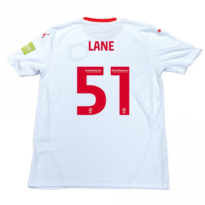 Niño Fútbol Camiseta Mikey Lane #51 Blanco 2ª Equipación 2024/25 Argentina