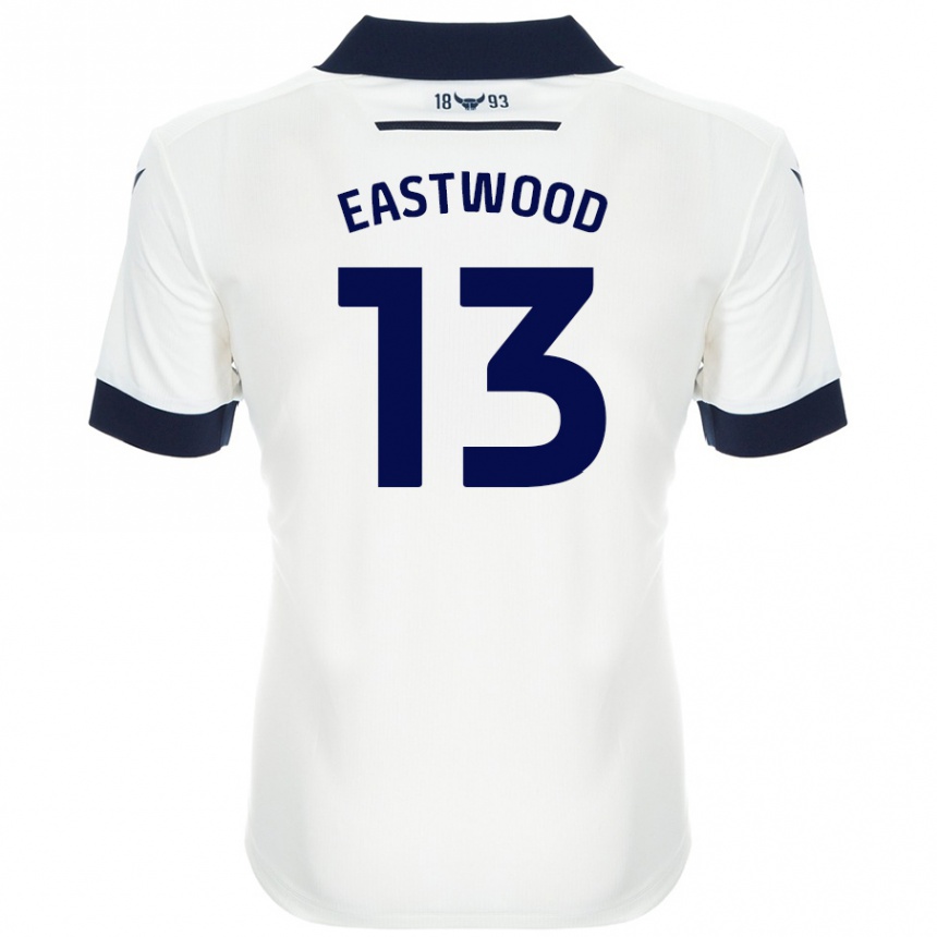 Niño Fútbol Camiseta Simon Eastwood #13 Blanco Azul Marino 2ª Equipación 2024/25 Argentina