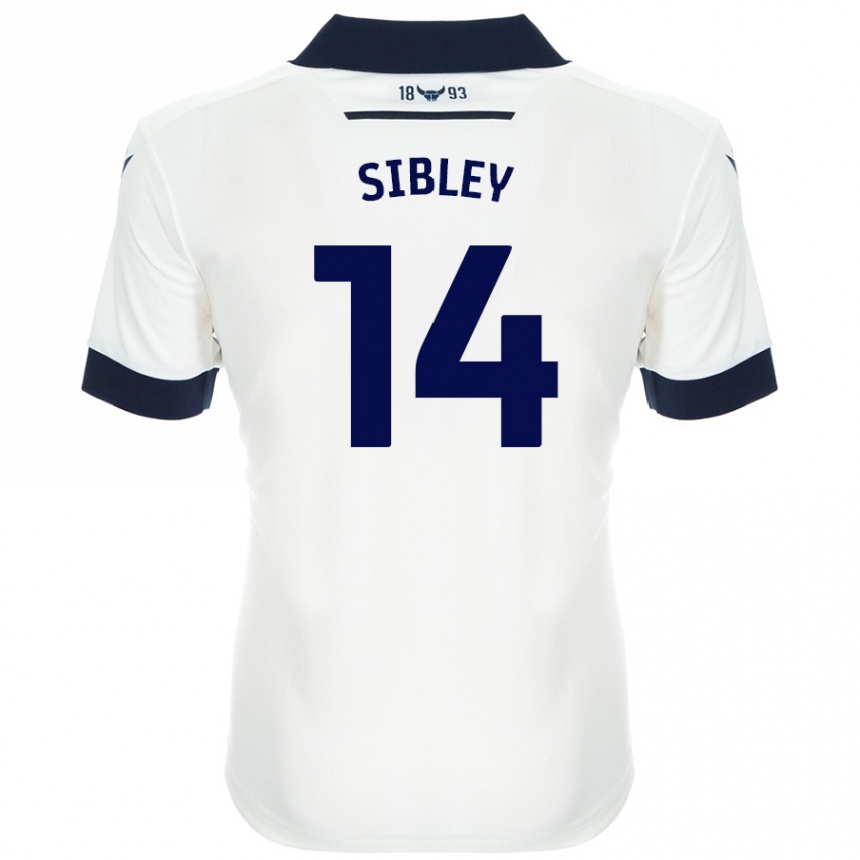 Niño Fútbol Camiseta Louie Sibley #14 Blanco Azul Marino 2ª Equipación 2024/25 Argentina