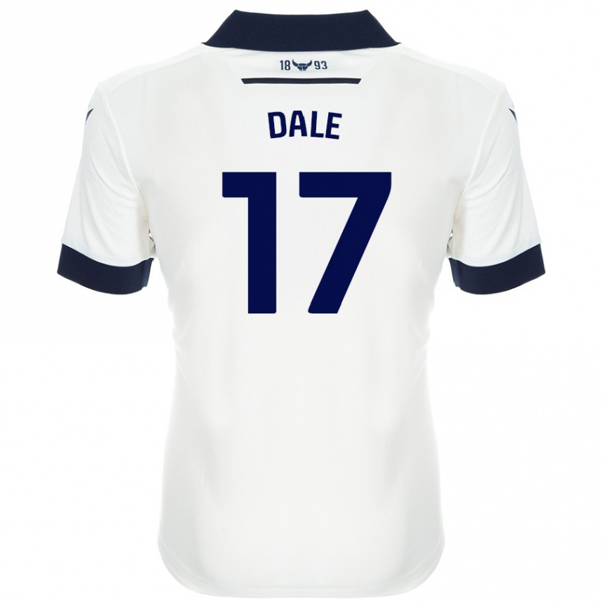 Niño Fútbol Camiseta Owen Dale #17 Blanco Azul Marino 2ª Equipación 2024/25 Argentina